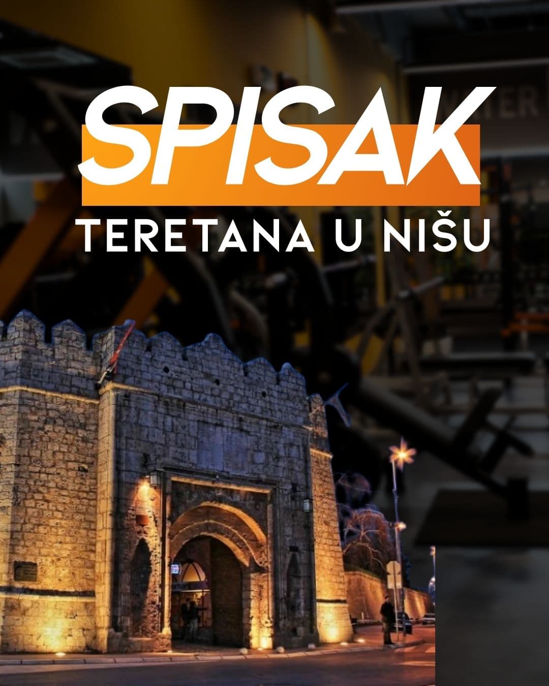 Spisak teretana u Nišu po naseljima